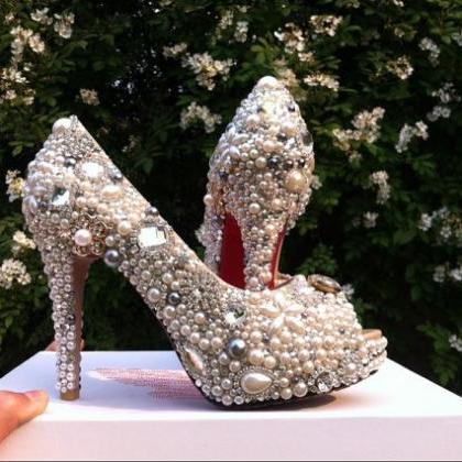 Elegant bridesmaid heels Woman Dres..