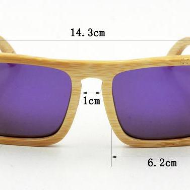 Retro Bamboo Sunglasses Uv400 Polarized Glasses