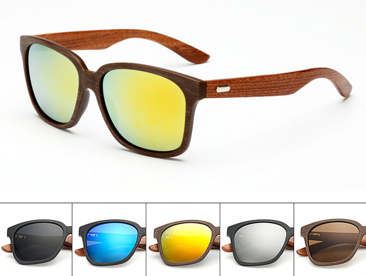 Classic Coating Sunglasses Chauffeur-driven Fishing Glasses Bamboo Leg Sunglasses Uv400